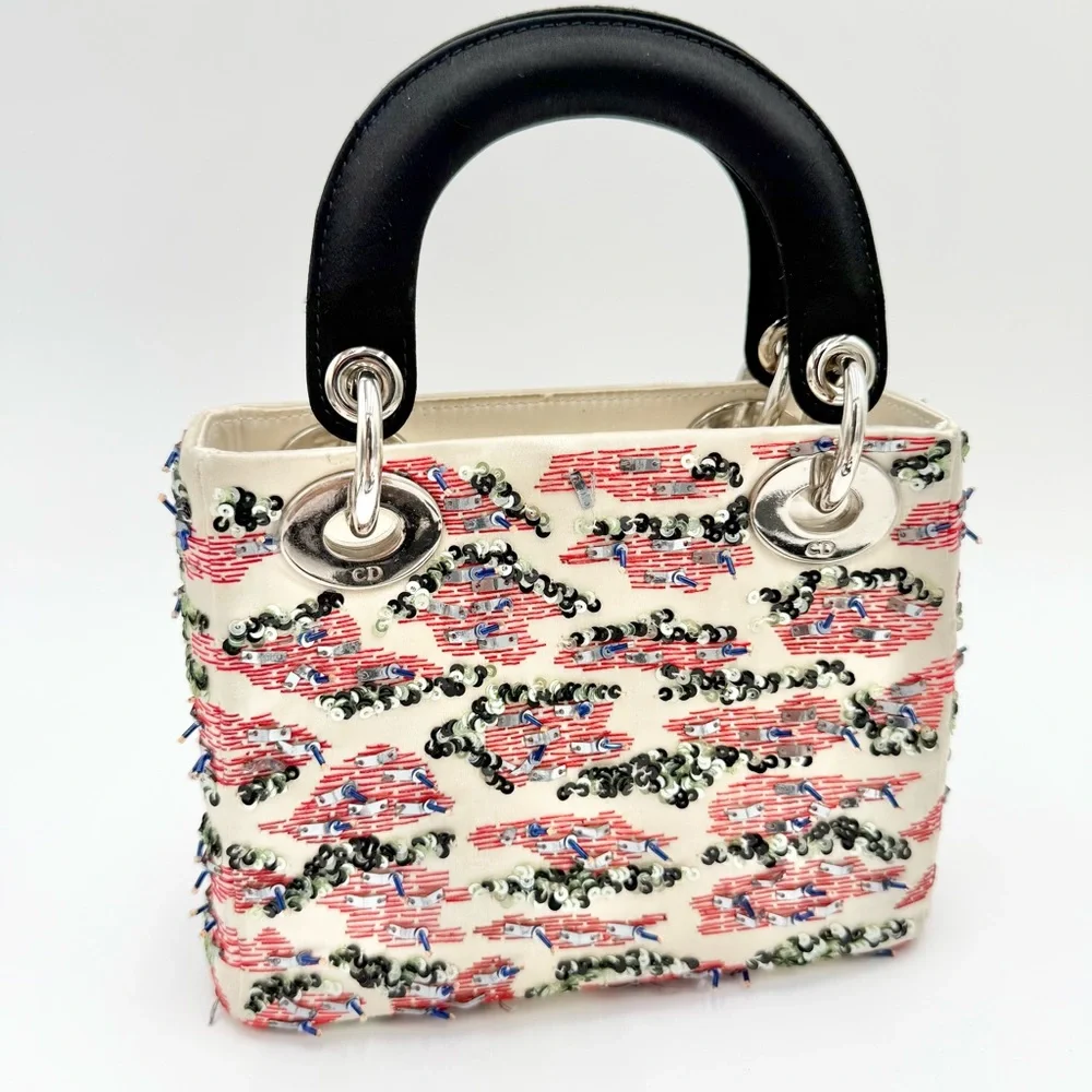 Lady Dior Satin Mini Christian Dior Bag - Picture 4 of 9